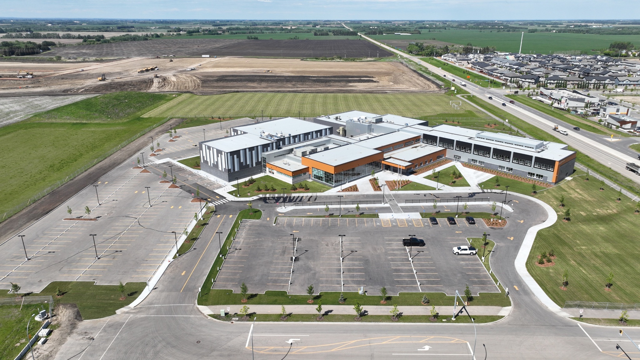 Ariel Front School View